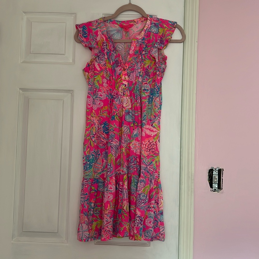 Lilly Pulitzer Golda Flutter Sleeve Dress